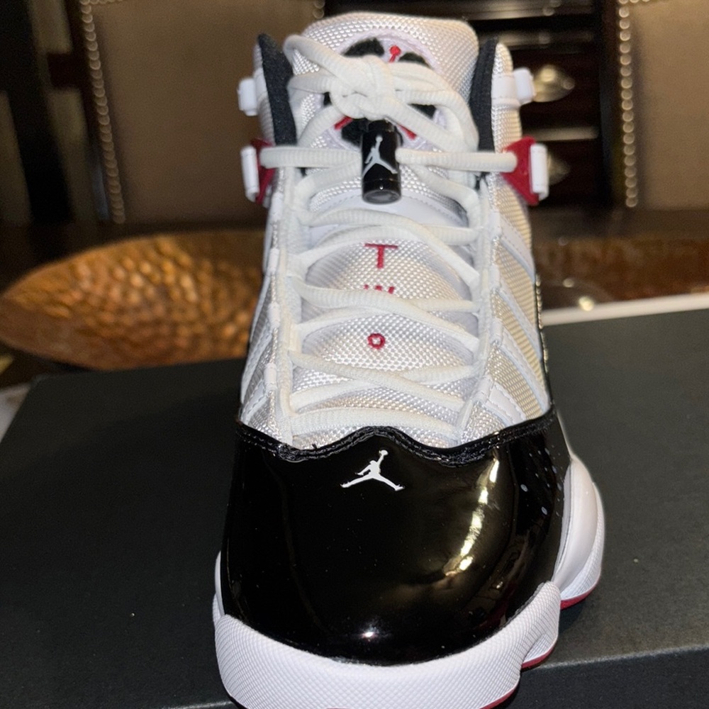 NWT- Jordan 6 Rings White/Black-Varsity Red Sneakers. Never worn!!! - Picture 5 of 16